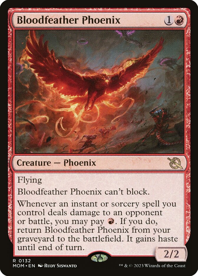 Bloodfeather Phoenix - [Foil] March of the Machine (MOM)