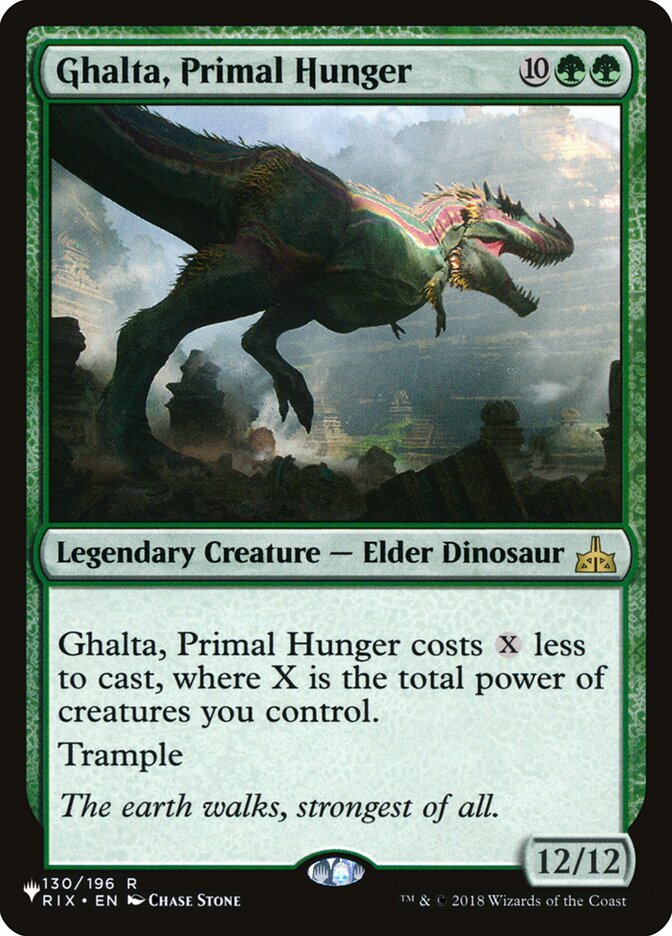Ghalta, Primal Hunger - The List (PLIST)