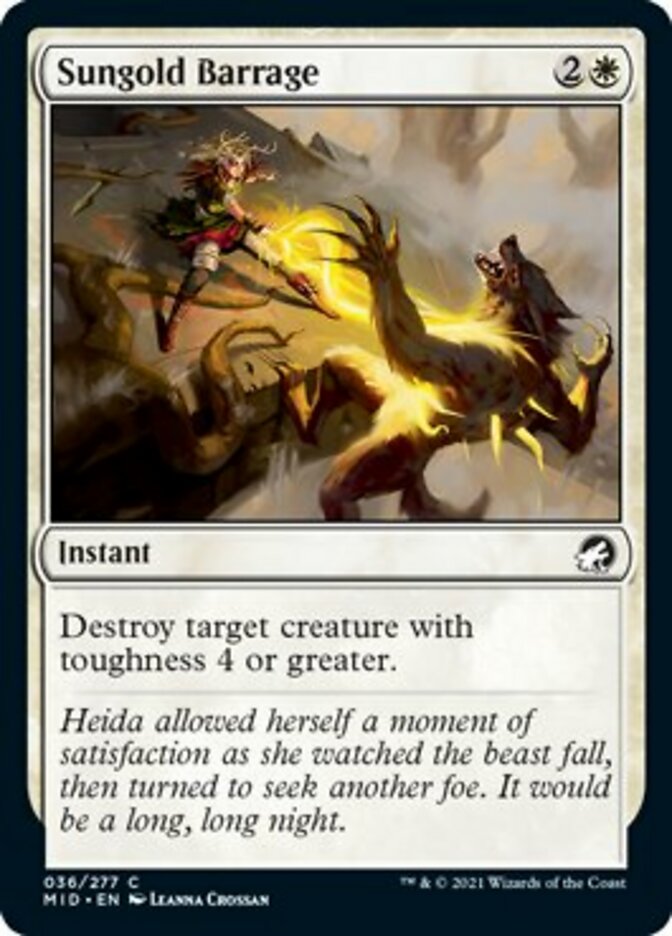 Sungold Barrage - Innistrad: Midnight Hunt (MID)