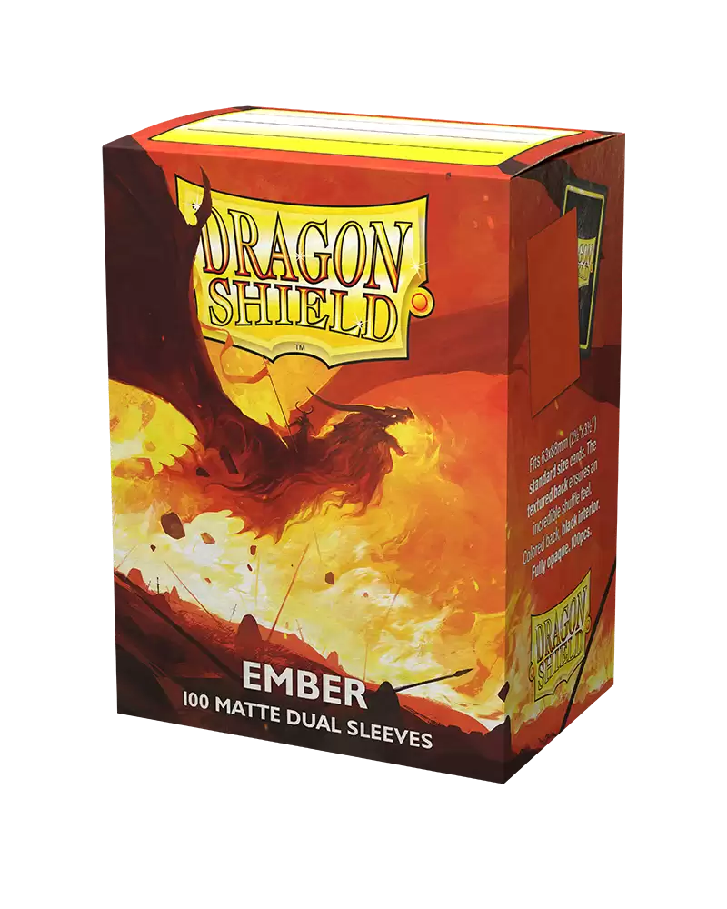 Dragon Shield Deck Protector Sleeves - Matte Dual Ember (100 Count)