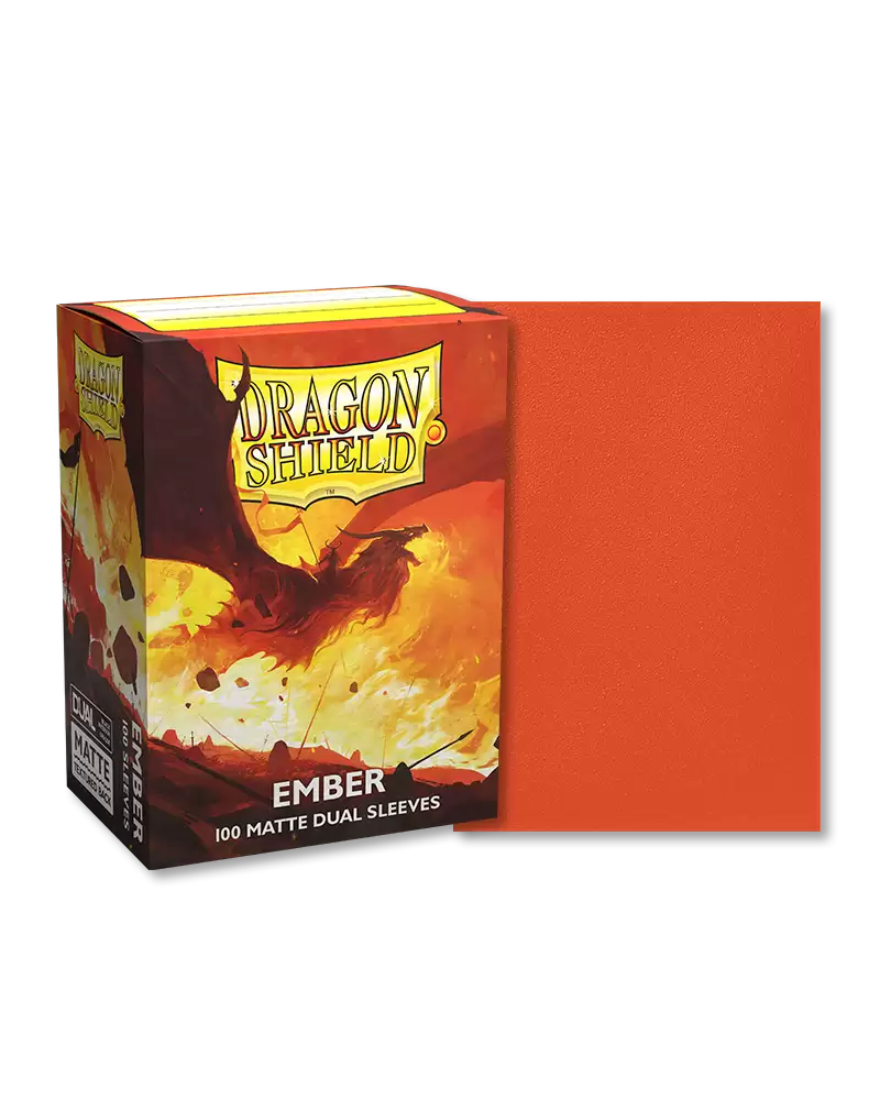 Dragon Shield Deck Protector Sleeves - Matte Dual Ember (100 Count)