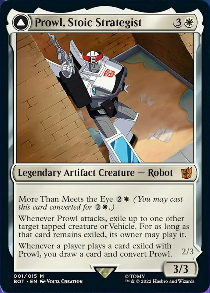 Prowl, Stoic Strategist // Prowl, Pursuit Vehicle - Transformers (BOT)