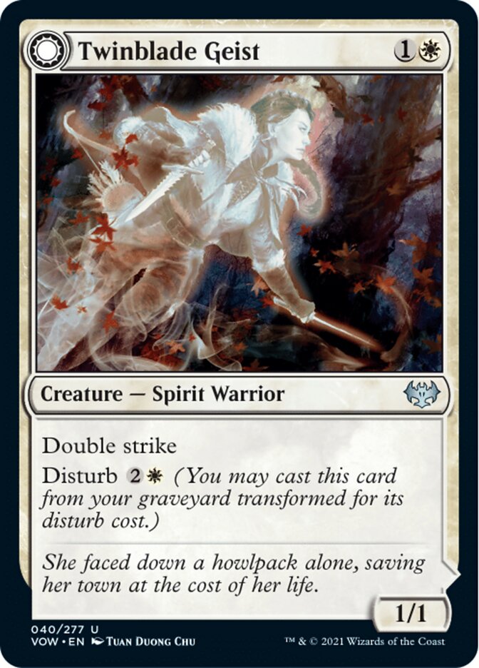 Twinblade Geist // Twinblade Invocation - Innistrad: Crimson Vow (VOW)