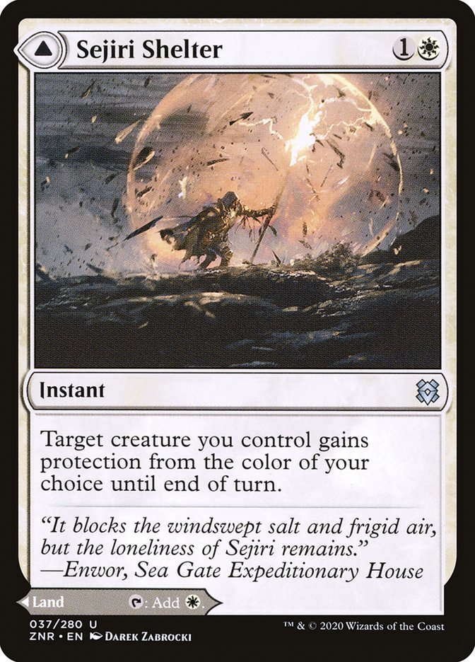 Sejiri Shelter // Sejiri Glacier (37) - Zendikar Rising (ZNR)