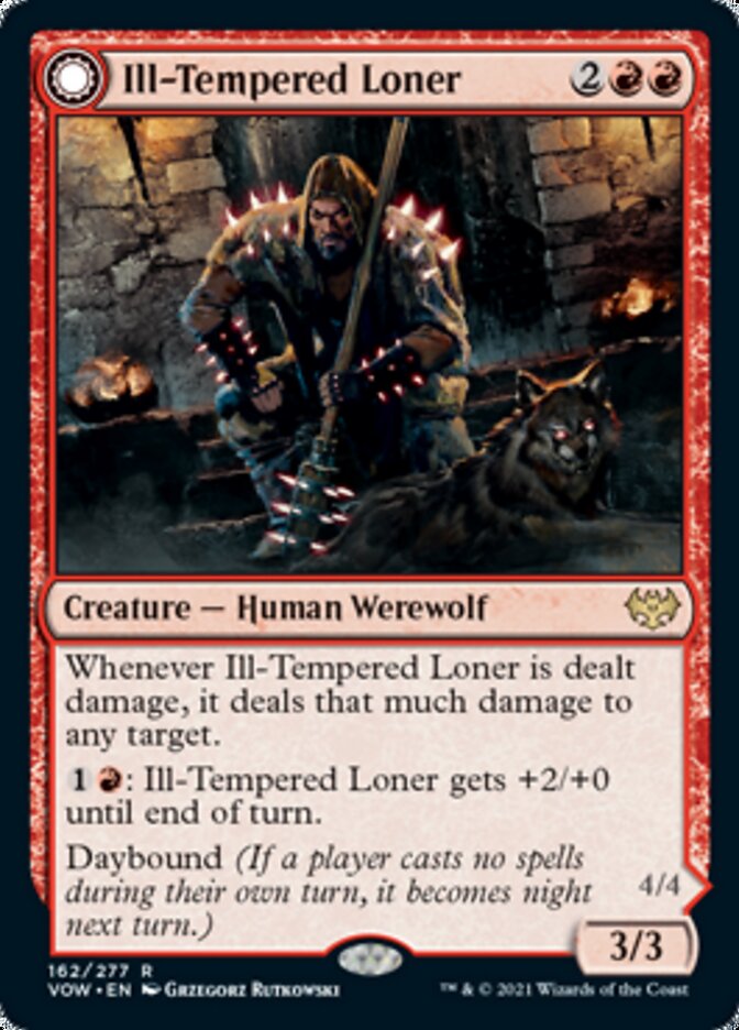 Ill-Tempered Loner // Howlpack Avenger - Innistrad: Crimson Vow (VOW)