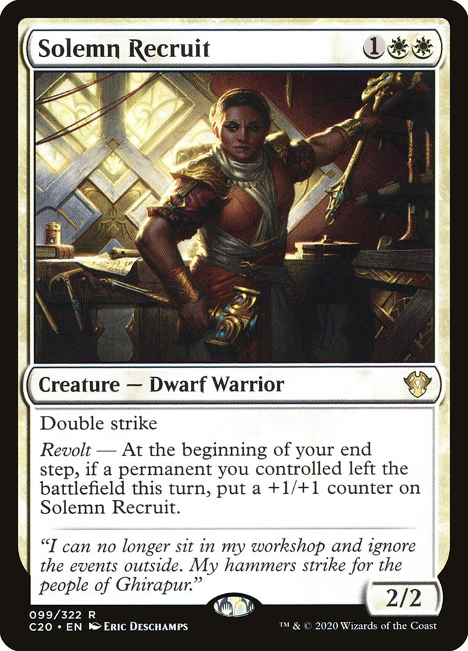 Solemn Recruit - Commander 2020 (C20)