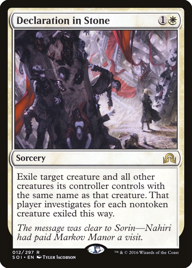 Declaration in Stone - Shadows over Innistrad (SOI)
