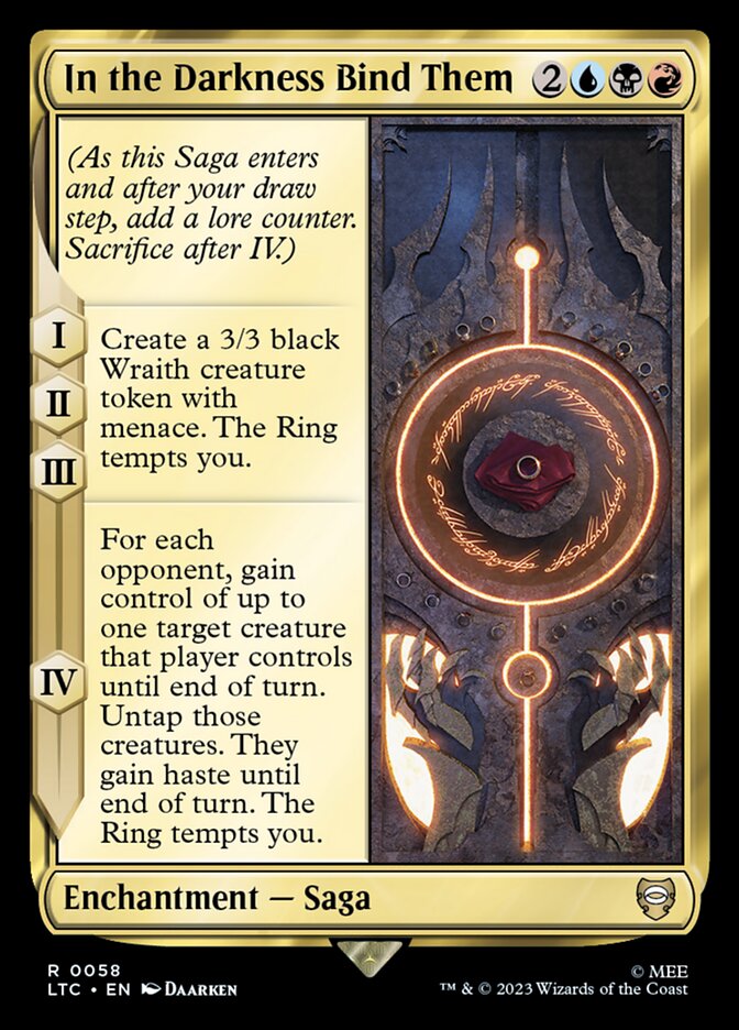 In the Darkness Bind Them - Tales of Middle-earth Commander (LTC)
