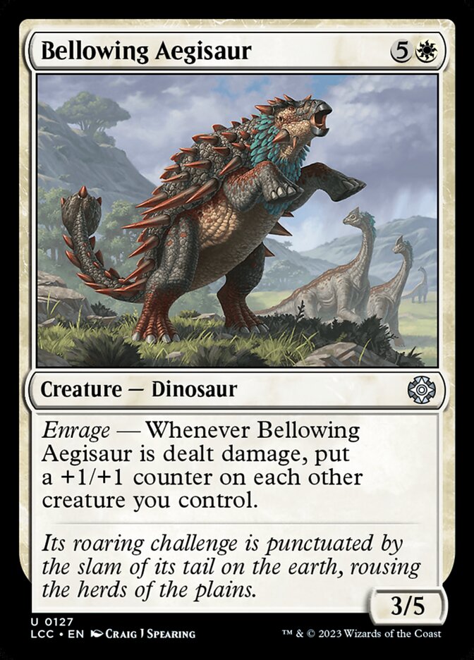 Bellowing Aegisaur - Lost Caverns of Ixalan Commander (LCC)