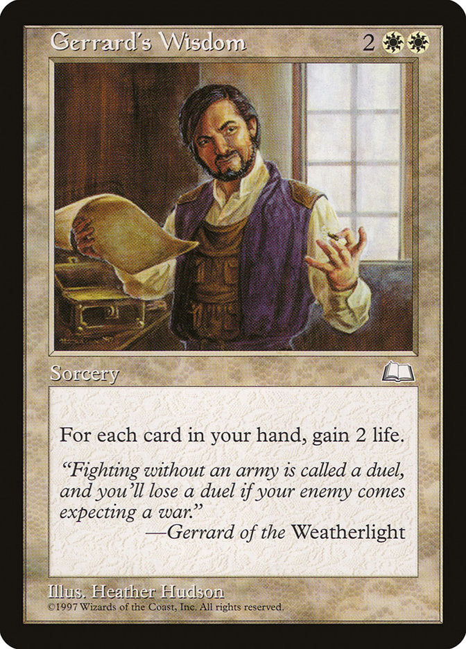 Gerrard's Wisdom - Weatherlight (WTH)