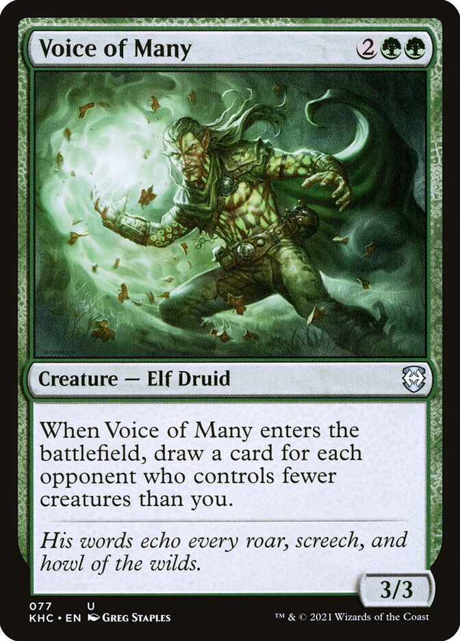 Voice of Many - Kaldheim Commander (KHC)