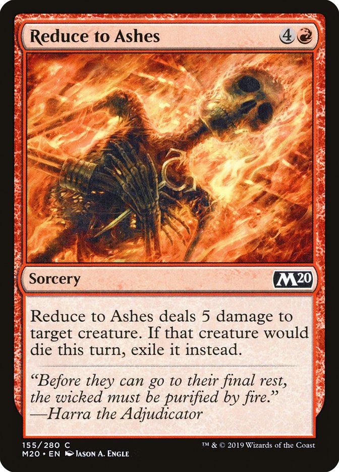 Reduce to Ashes - Core Set 2020 (M20)