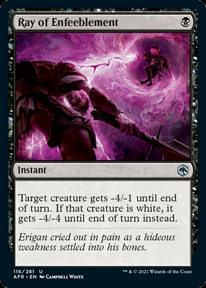 Ray of Enfeeblement - Adventures in the Forgotten Realms (AFR)