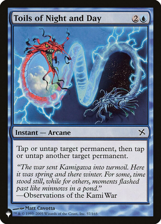 Toils of Night and Day - The List (PLIST)