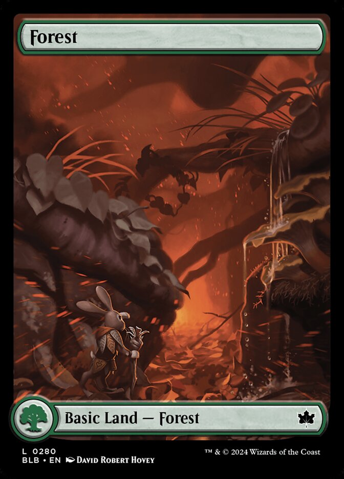 Forest (280) - [Foil, Full Art] Bloomburrow (BLB)