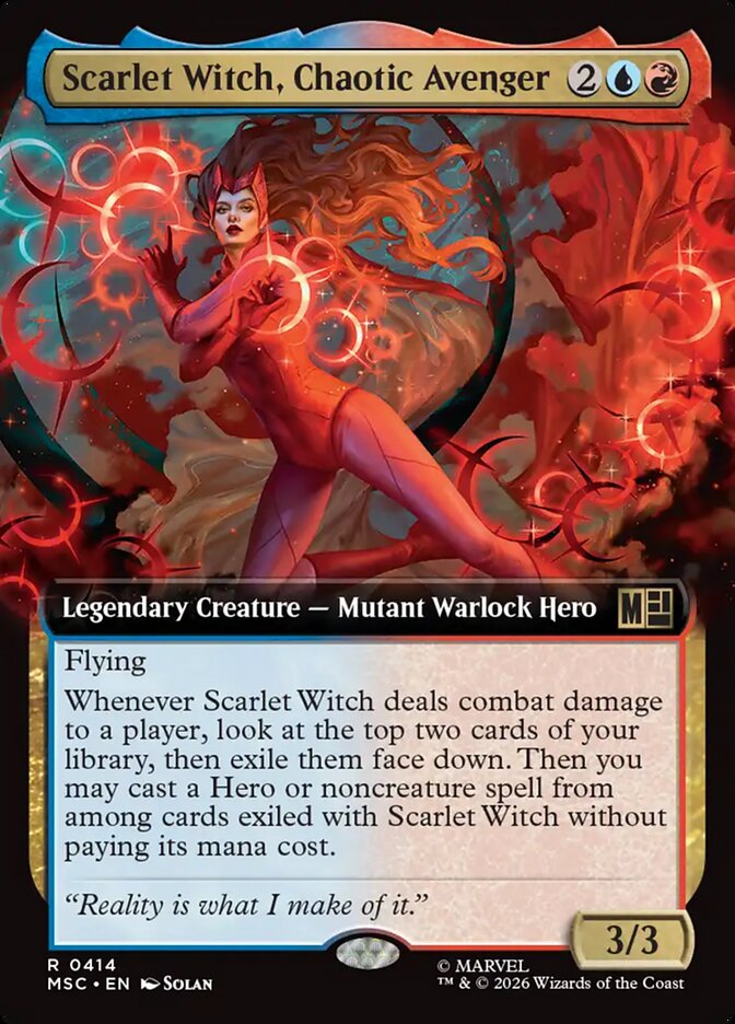 Scarlet Witch, Chaotic Avenger (414) - Marvel Super Heroes Commander (MSC)