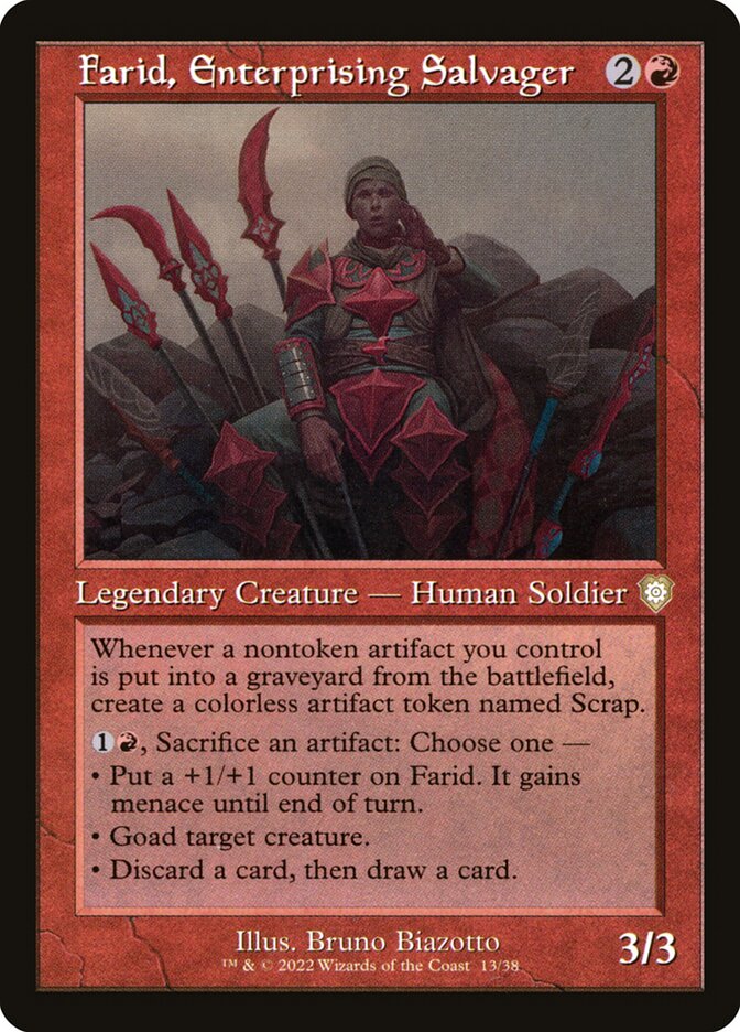 Farid, Enterprising Salvager (13) - The Brothers' War Commander (BRC)