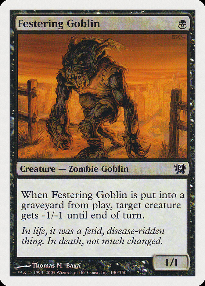 Festering Goblin (130) - Ninth Edition (9ED)