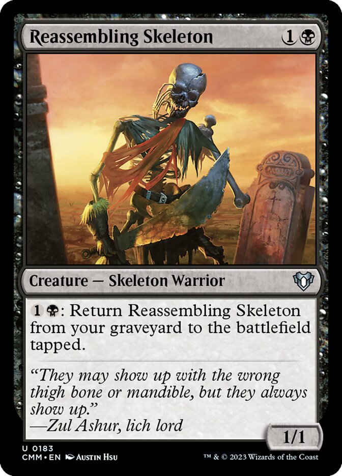 Reassembling Skeleton (183) - Commander Masters (CMM)