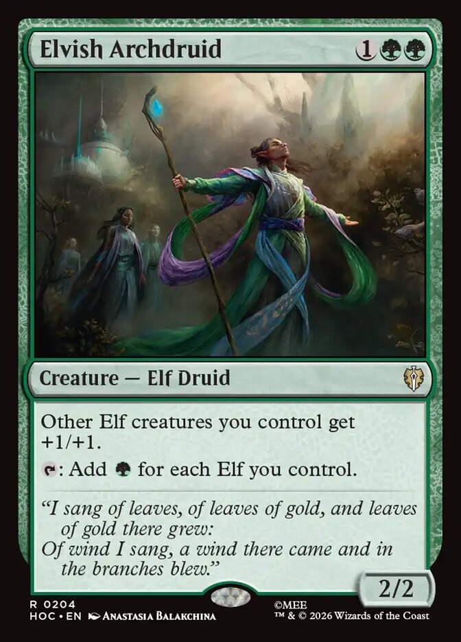 Elvish Archdruid (204) - The Hobbit Eternal (HOC)