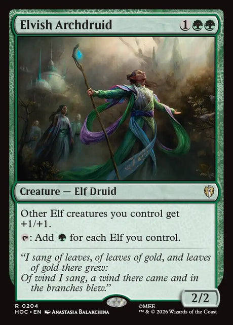 Elvish Archdruid (204) - The Hobbit Eternal (HOC)