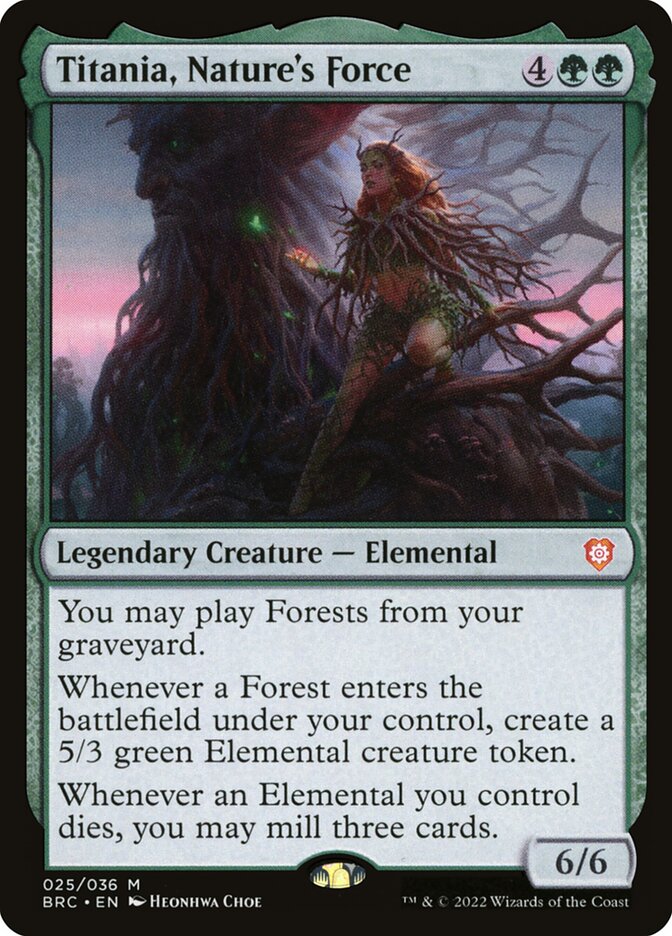 Titania, Nature's Force (25) - The Brothers' War Commander (BRC)
