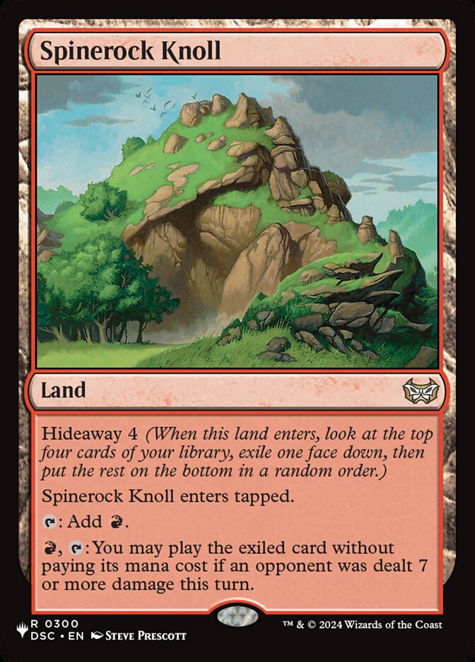 Spinerock Knoll (DSC-300) - The List (PLST)
