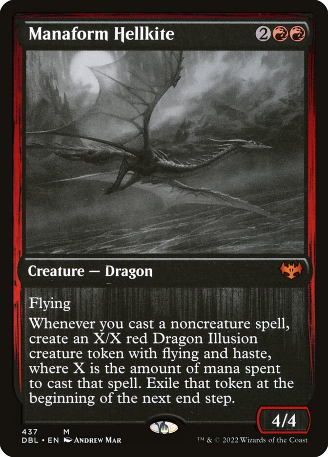 Manaform Hellkite - [Foil] Innistrad: Double Feature (DBL)