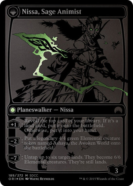 Nissa, Vastwood Seer // Nissa, Sage Animist (189) - San Diego Comic-Con 2015 (PS15)