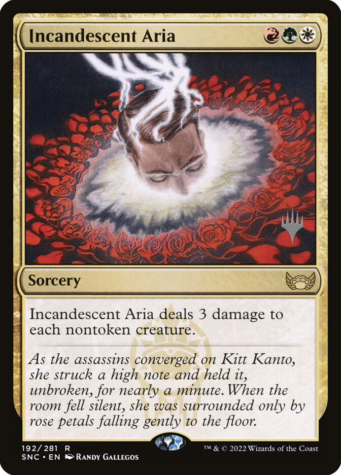 Incandescent Aria (192p) - Streets of New Capenna Promos (PSNC)