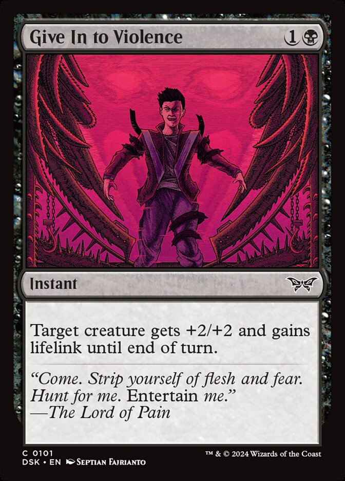 Give In to Violence - [Foil] Duskmourn: House of Horror (DSK)