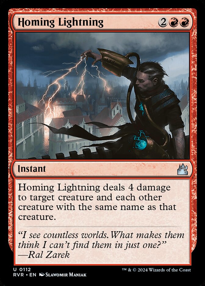 Homing Lightning (112) - Ravnica Remastered (RVR)