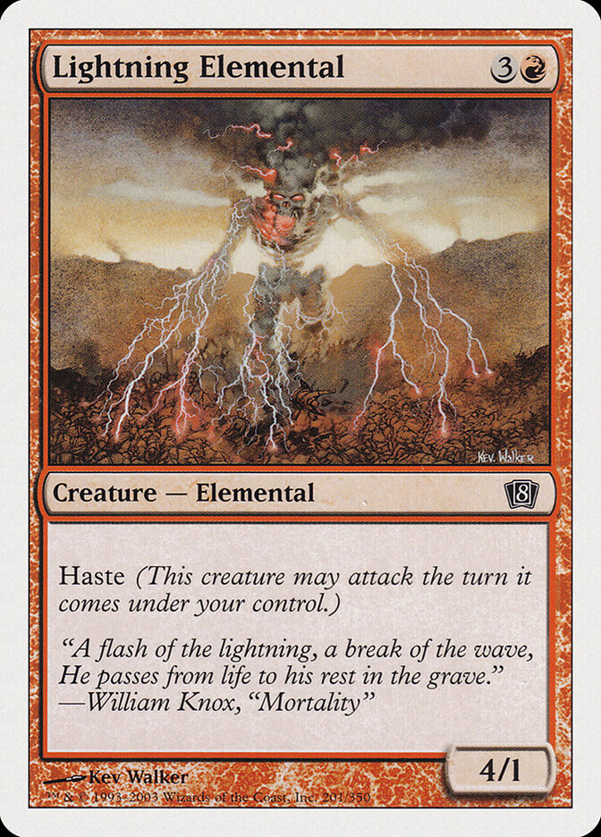 Lightning Elemental (201) - Eighth Edition (8ED)