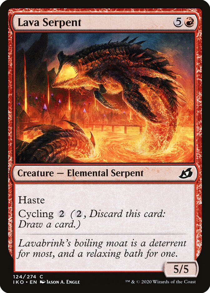Lava Serpent (124) - Ikoria: Lair of Behemoths (IKO)
