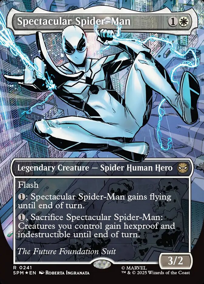 Spectacular Spider-Man (241) - [Textured Foil, Borderless] Marvel's Spider-Man (SPM)