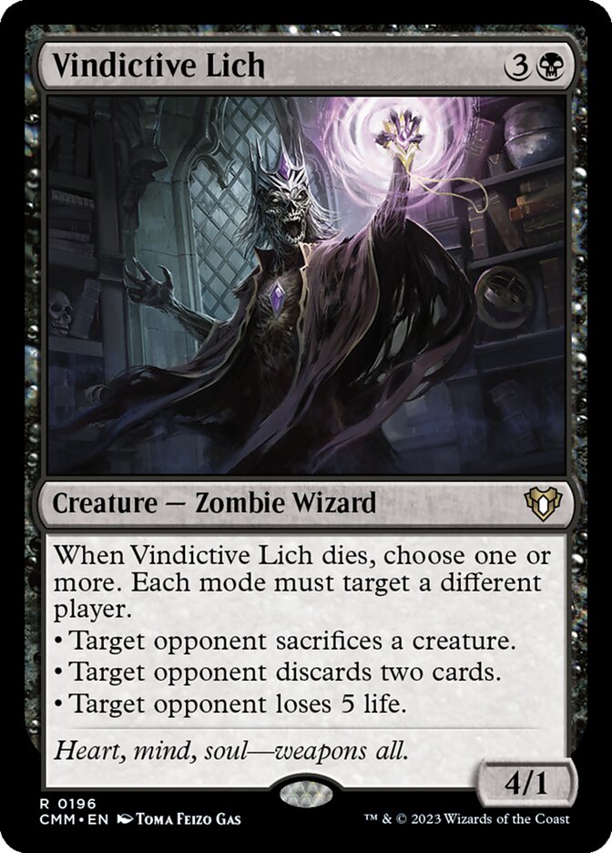 Vindictive Lich (196) - Commander Masters (CMM)