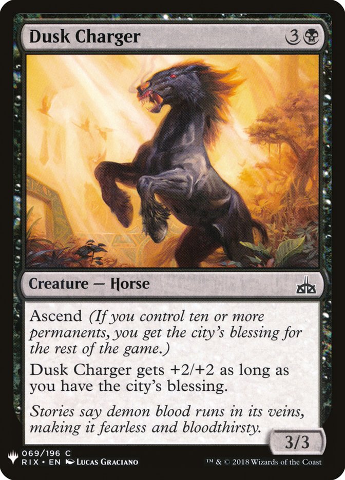 Dusk Charger - The List (PLST)