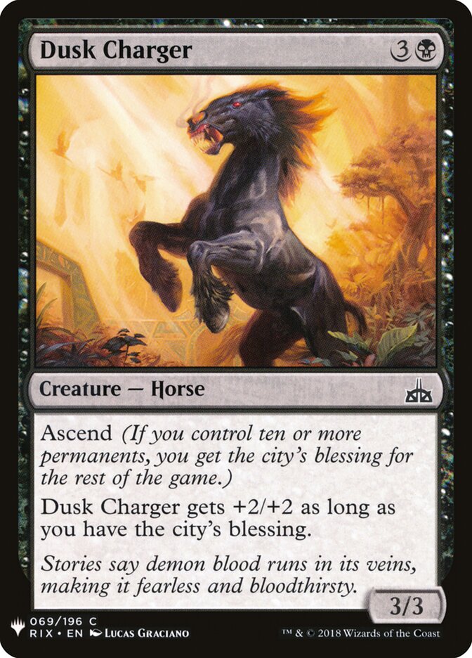 Dusk Charger (RIX-69) - The List (PLST)