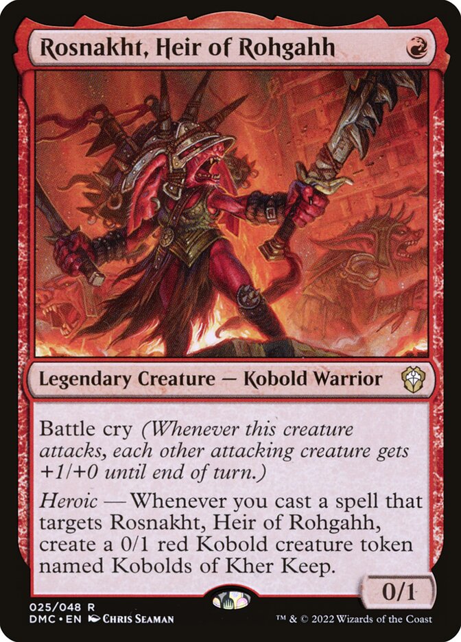 Rosnakht, Heir of Rohgahh (25) - Dominaria United Commander (DMC)