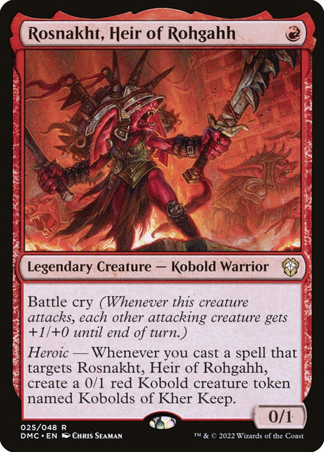 Rosnakht, Heir of Rohgahh (25) - Dominaria United Commander (DMC)