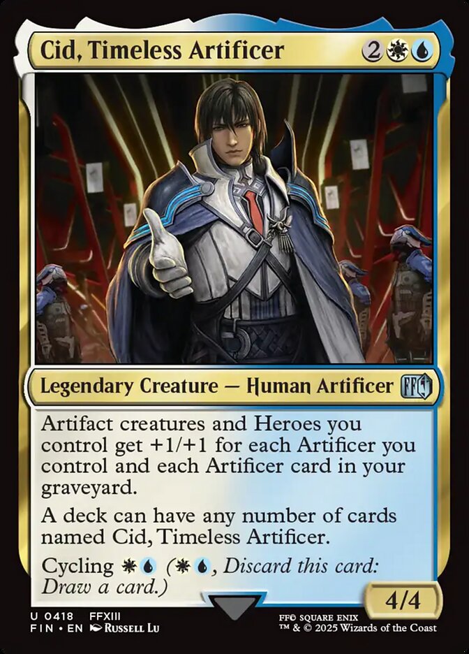 Cid, Timeless Artificer (418) - [Foil] Final Fantasy (FIN)