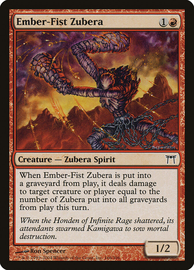 Ember-Fist Zubera (166) - Champions of Kamigawa (CHK)