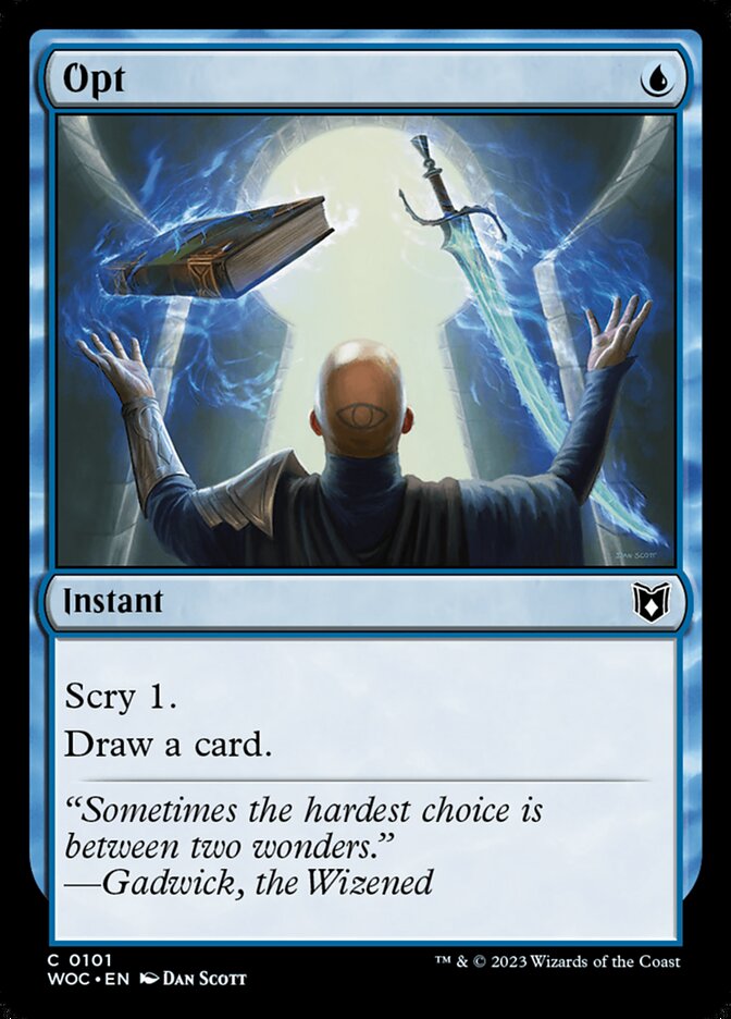 Opt (101) - Wilds of Eldraine Commander (WOC)