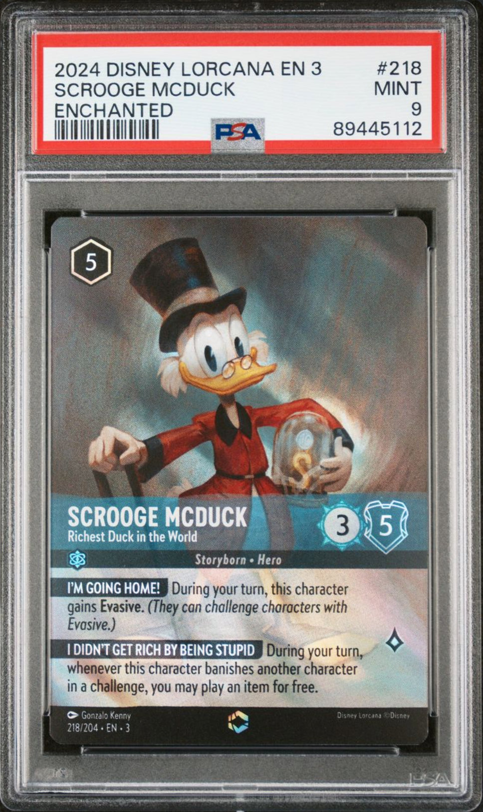 Scrooge McDuck - Richest Duck in the World - [Foil, Enchanted, Graded PSA 9] Into the Inklands (3)