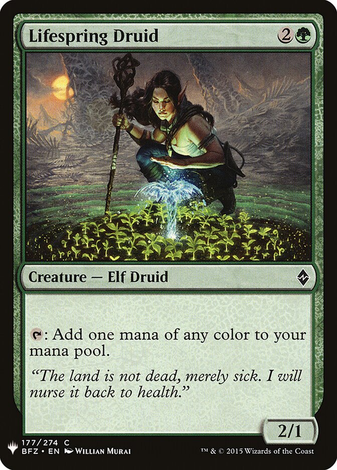 Lifespring Druid (BFZ-177) - The List (PLST)