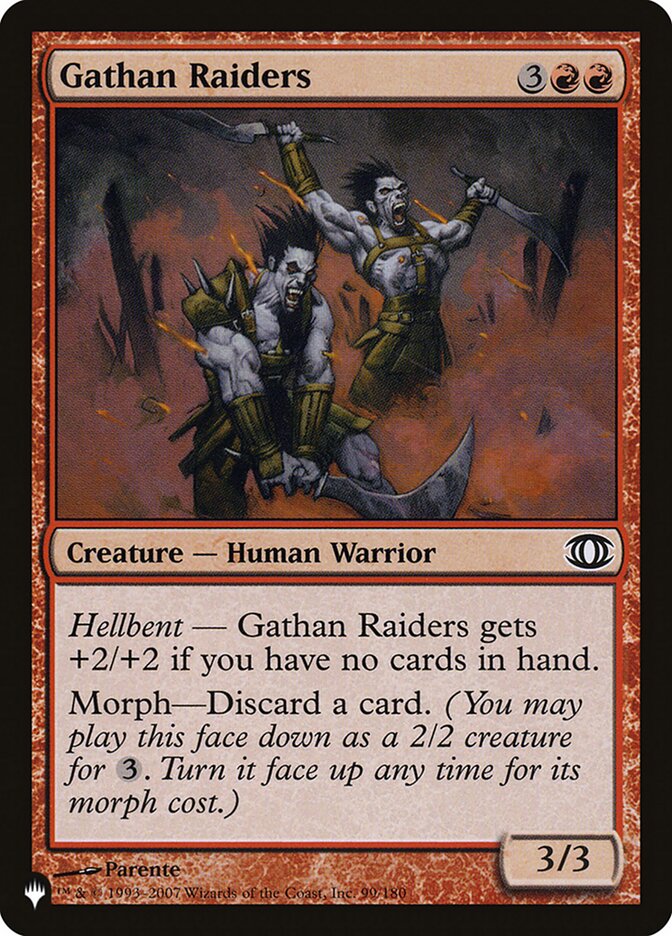 Gathan Raiders (FUT-99) - The List (PLST)