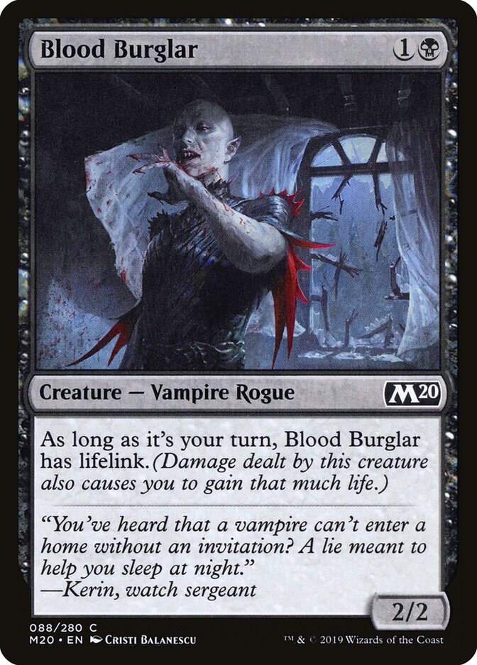 Blood Burglar (88) - Core Set 2020 (M20)