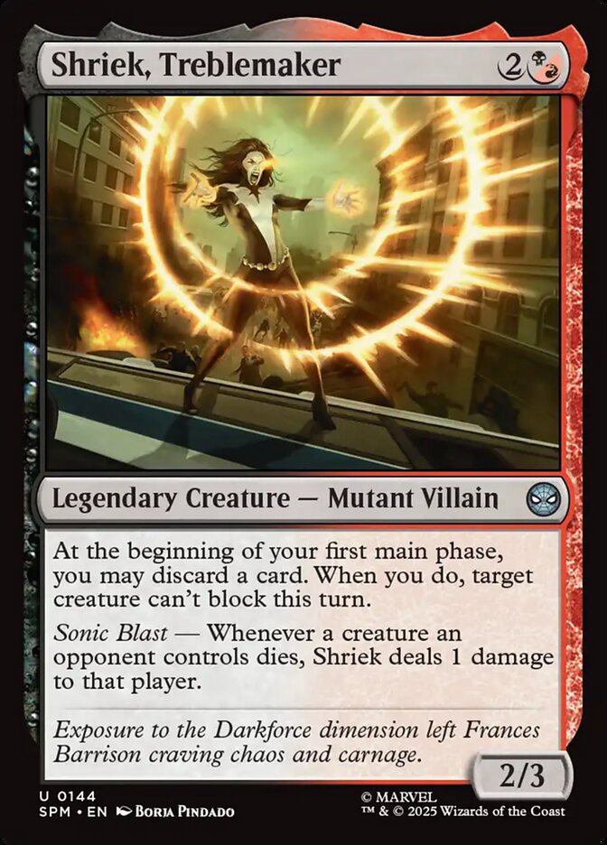 Shriek, Treblemaker (144) - [Foil] Marvel's Spider-Man (SPM)