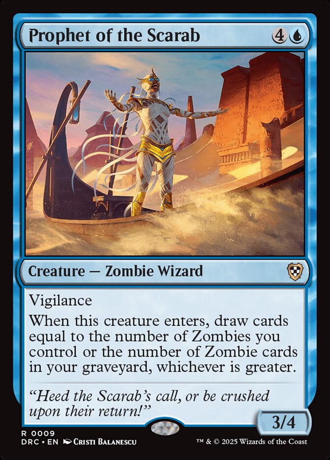 Prophet of the Scarab - Aetherdrift Commander (DRC)