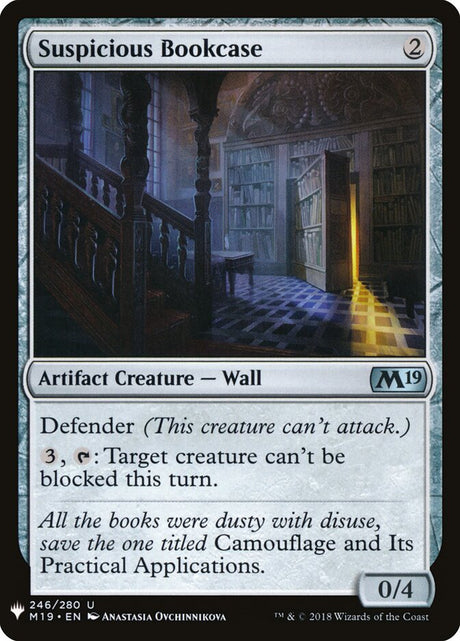 Suspicious Bookcase (M19-246) - The List (PLST)